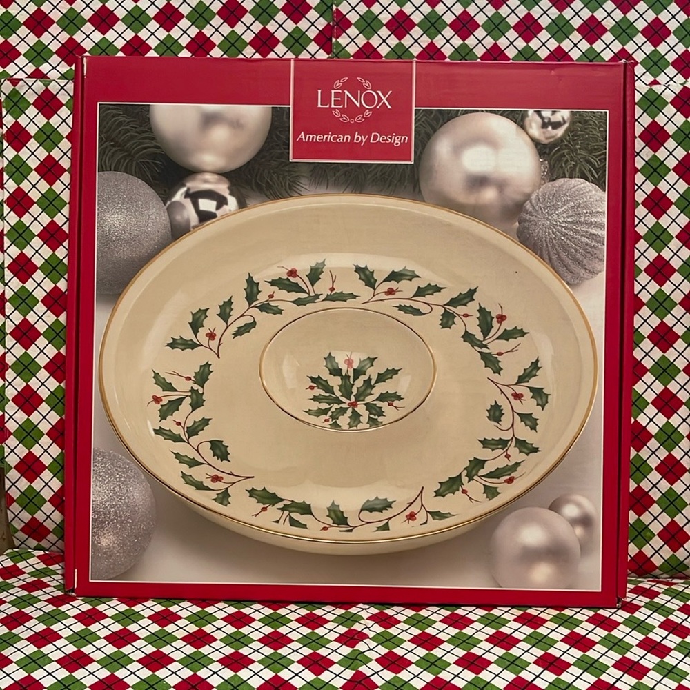 Lenox Holiday Chip and Dip